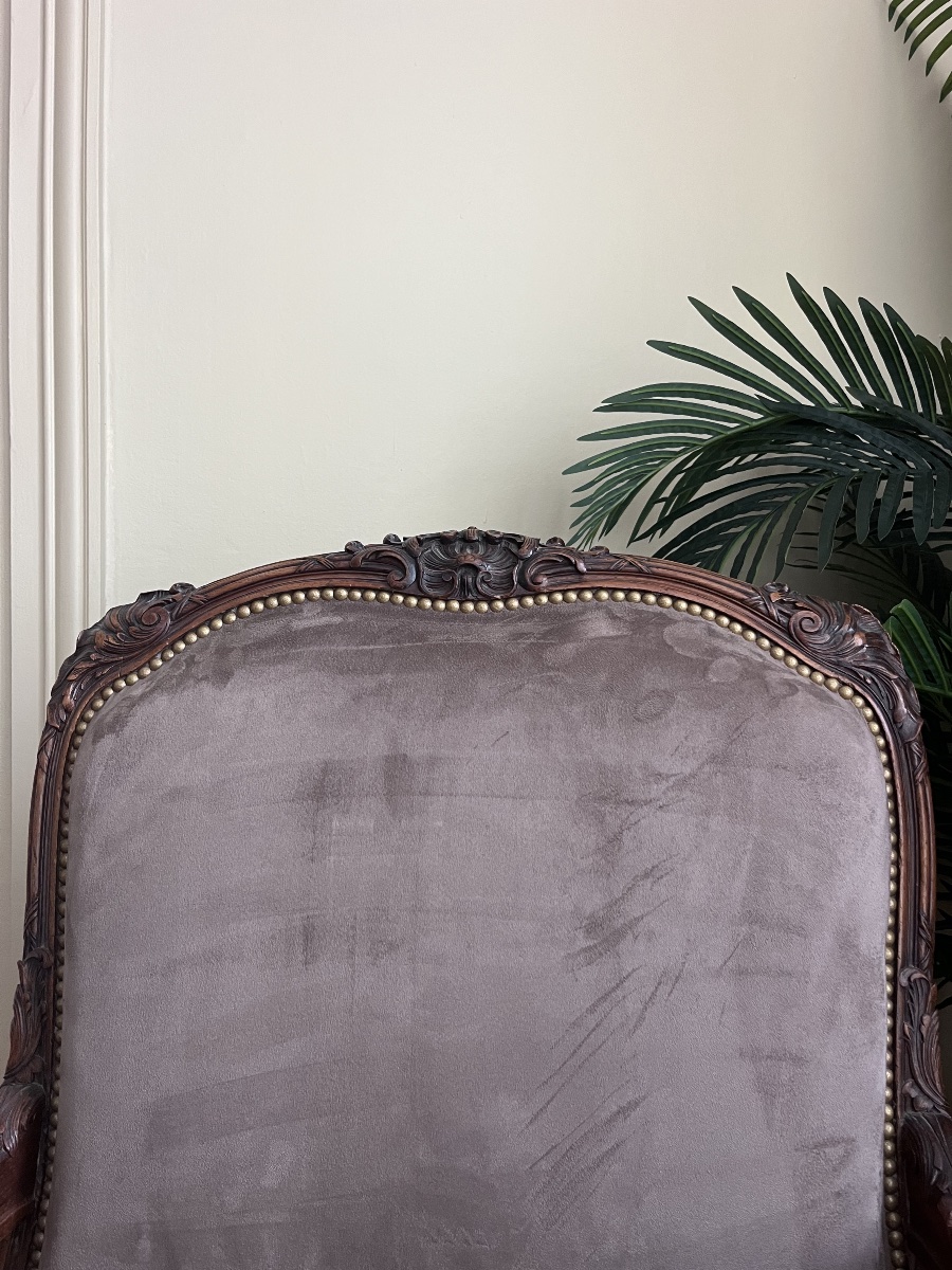 Pair Of Queen-style Armchairs - Louis XV -photo-5