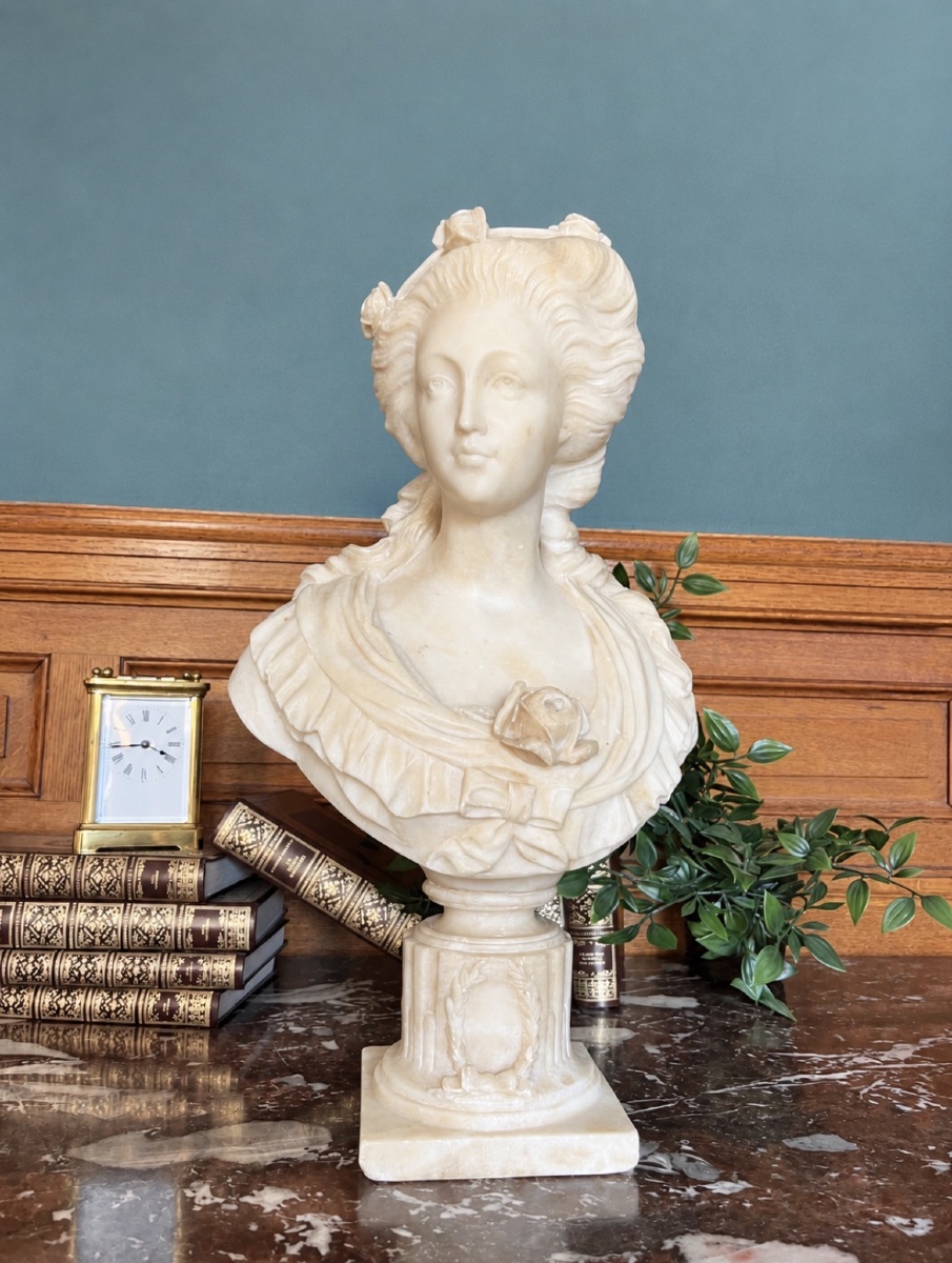 White Marble Bust - Pajou 