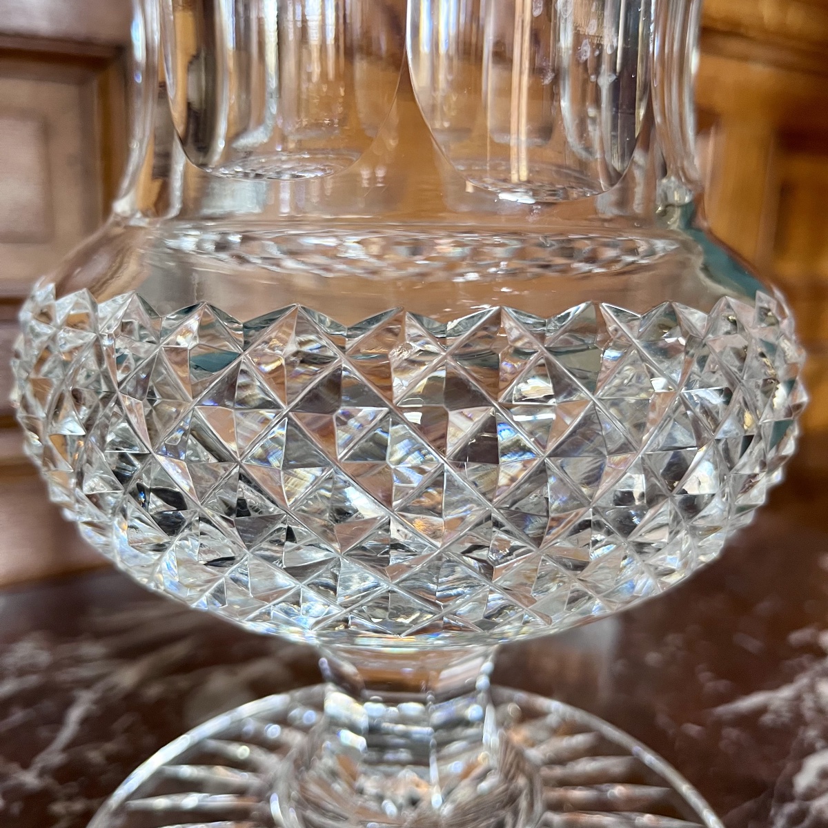 Vase Médicis En Cristal Taillé  -photo-3