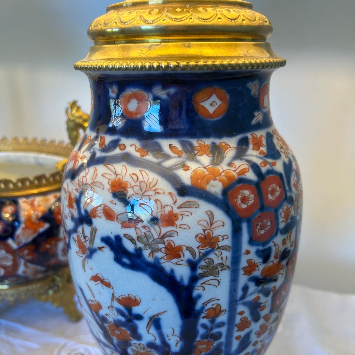 Pair Of Imari Lamps - 19th Century -photo-3