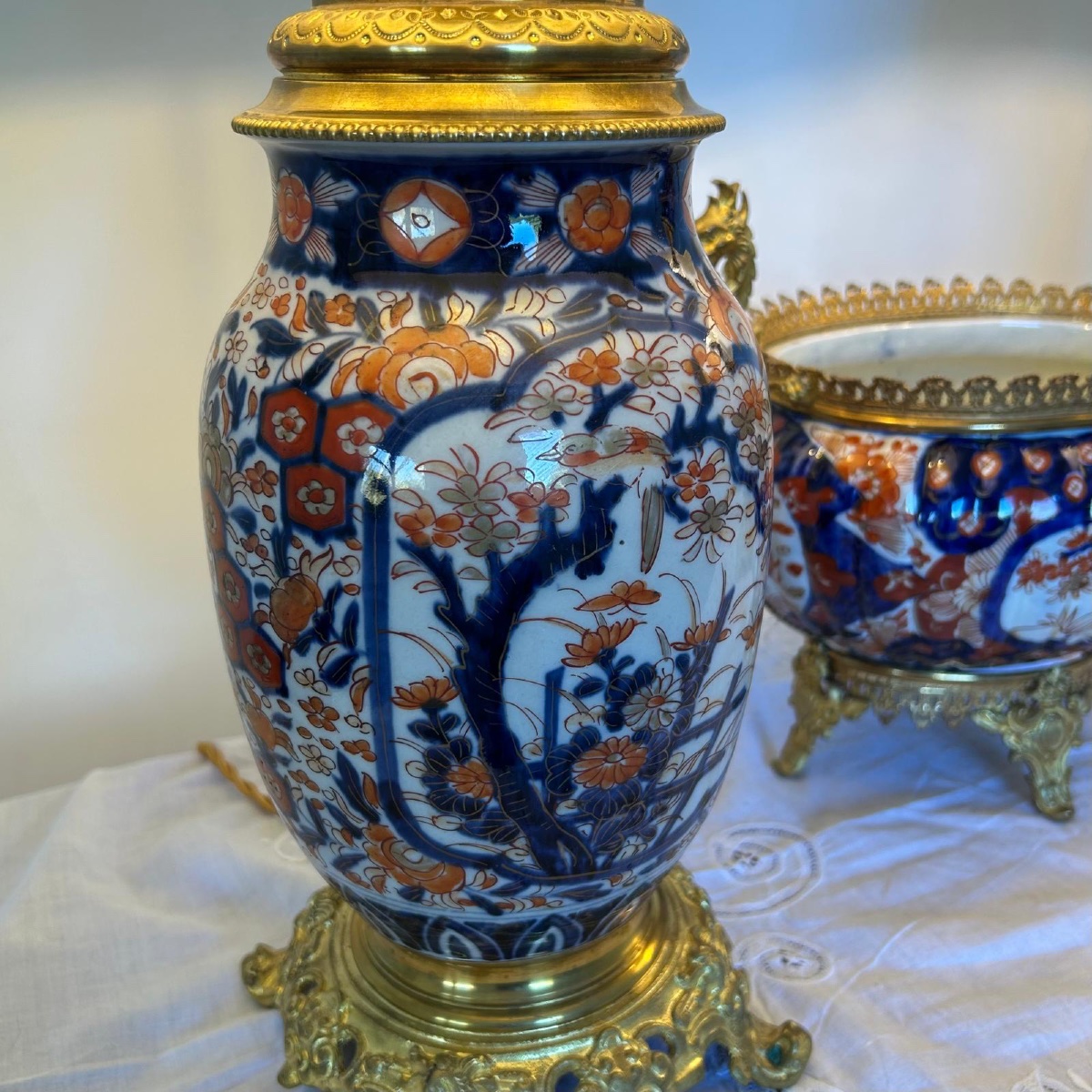 Pair Of Imari Lamps - 19th Century -photo-4