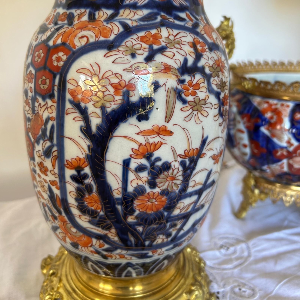 Pair Of Imari Lamps - 19th Century -photo-1