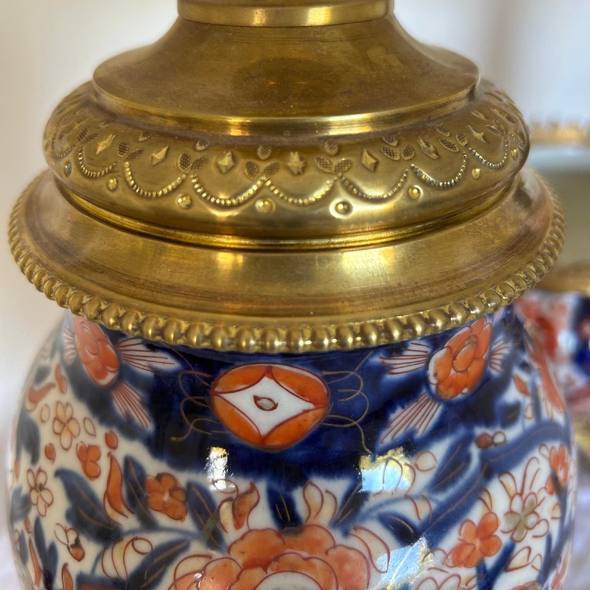 Pair Of Imari Lamps - 19th Century -photo-2