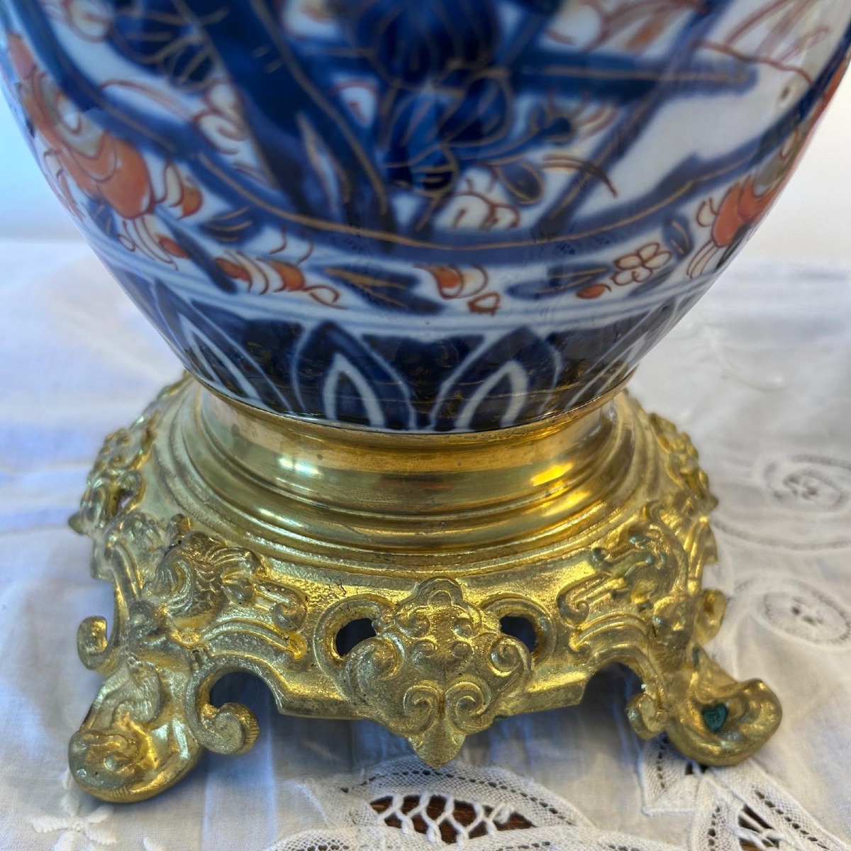 Pair Of Imari Lamps - 19th Century -photo-4
