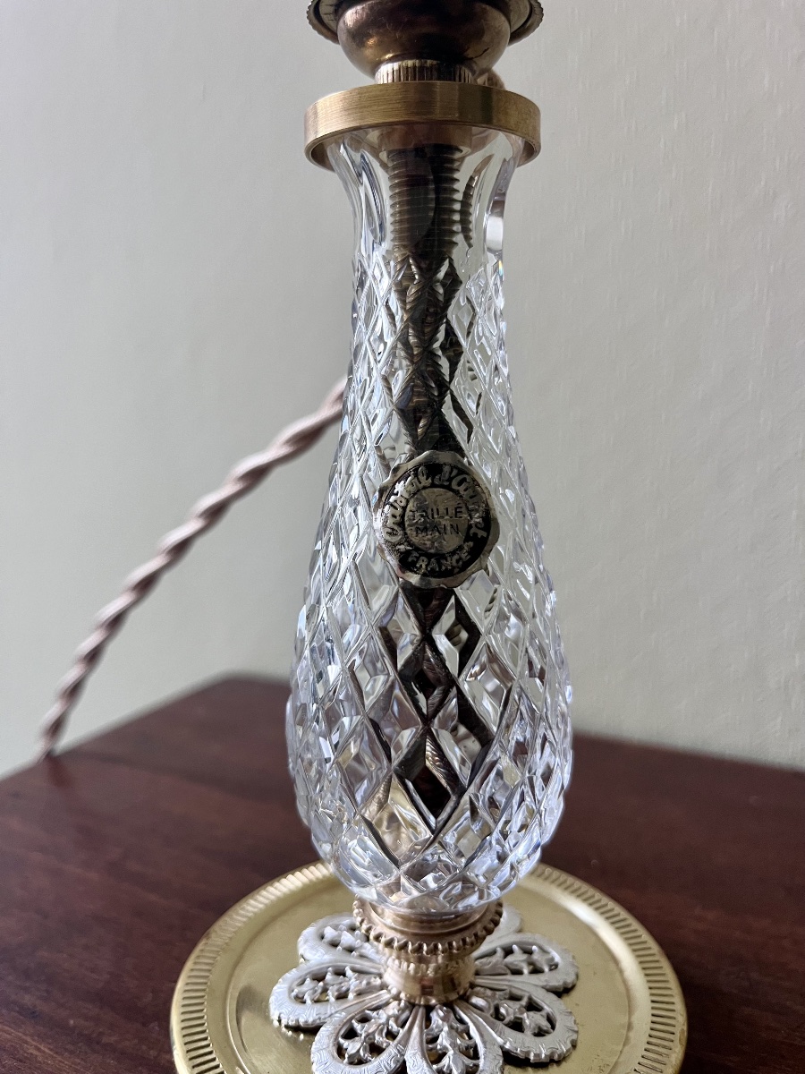 Pair Of Albret Crystal Lamps—20th Century -photo-6