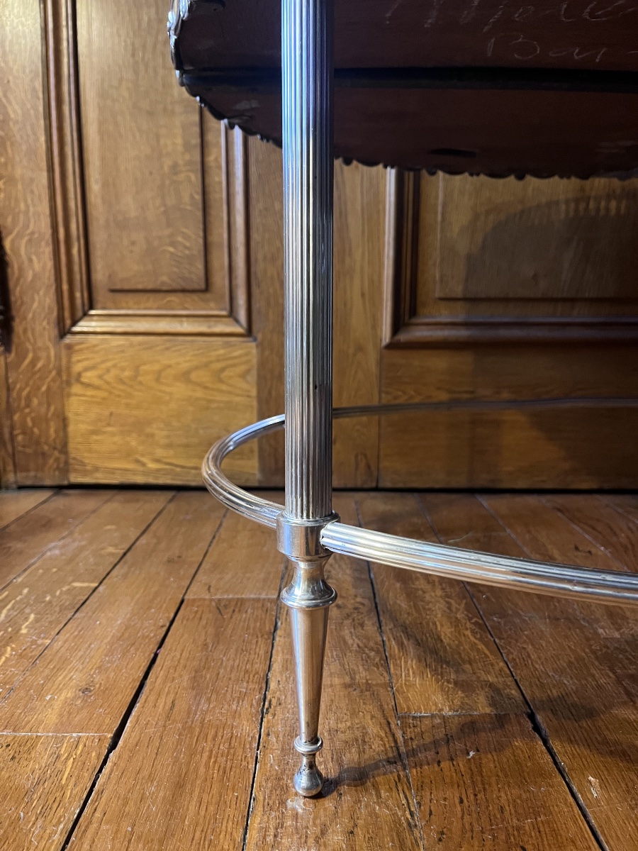 Oval Louis XVI-style Coffee Table - 19th Century -photo-2