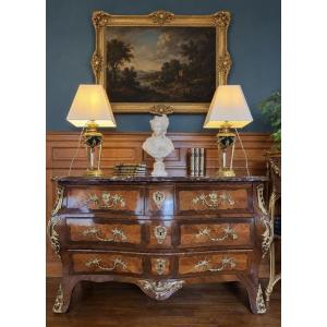 Commode Tombeau D’époque Louis XV - XVIIIème Siècle