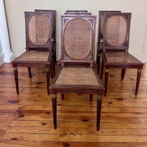 Ensemble De Chaises De Style Louis XVI - XXème
