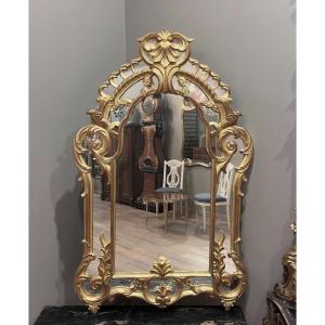 Miroir Doré De Style Régence 