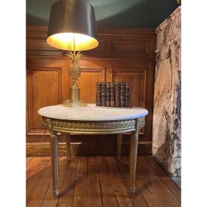 Louis XVI Side Table - Gilded Wood 