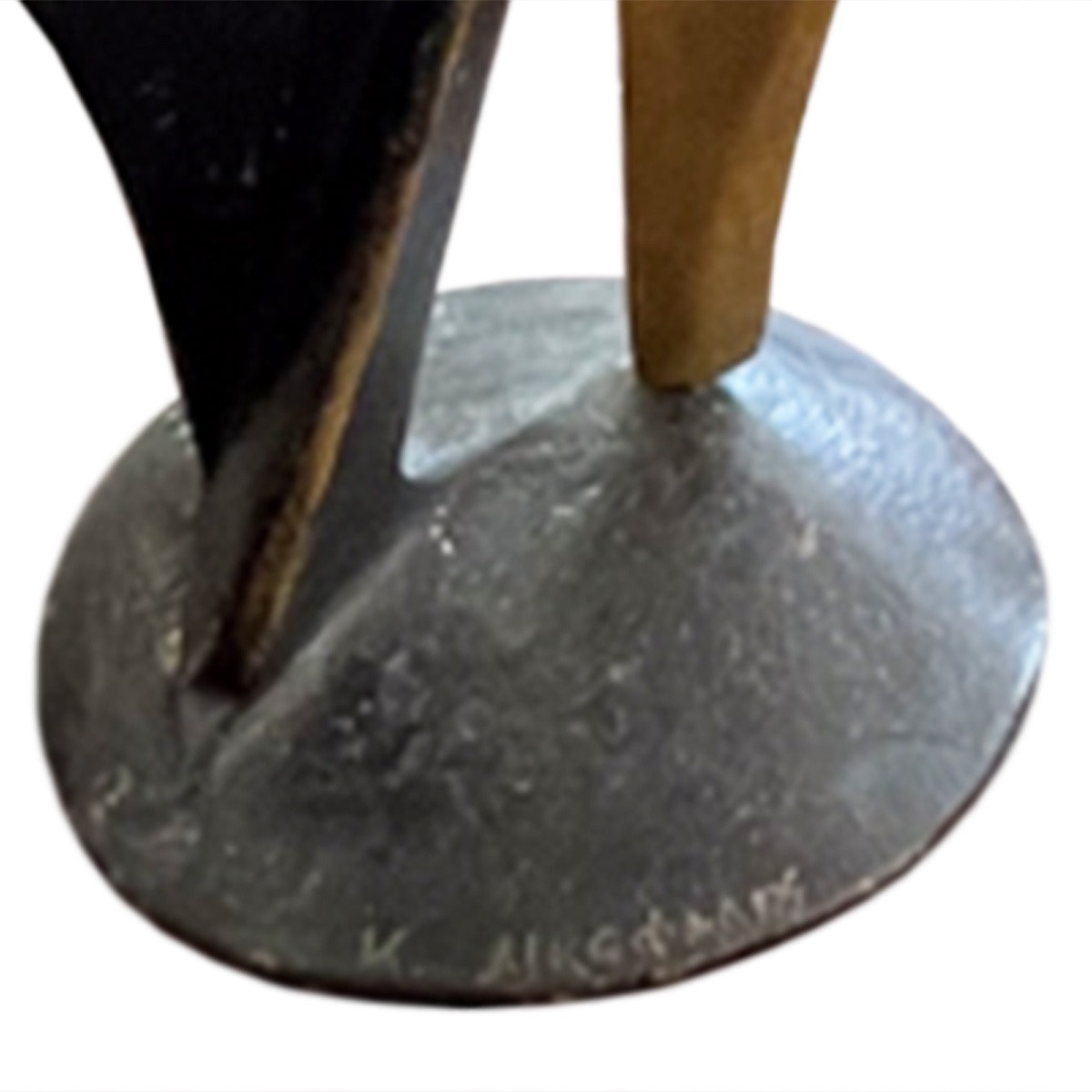 Sculpture en bronze « Deux danseurs », Kostas Dikefalos (né en 1956), signée-photo-4