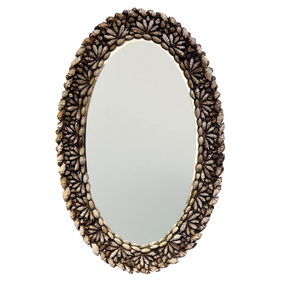 Oval Shell Mirror, Attributed To Anthony Redmile, 1960s-photo-1