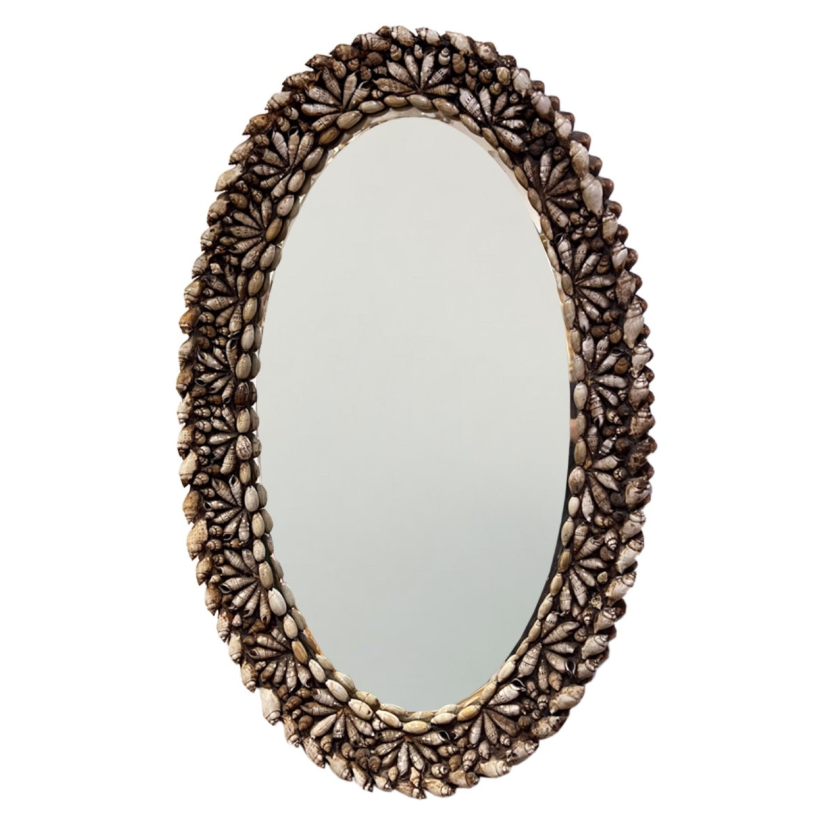 Oval Shell Mirror, Attributed To Anthony Redmile, 1960s-photo-2
