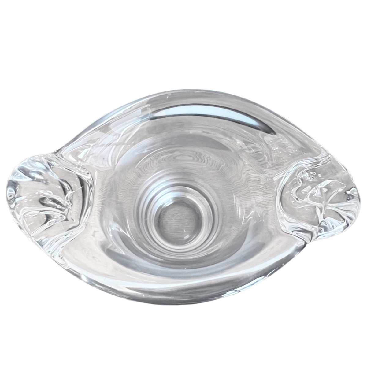 Grand vase en verre transparent de Daum, France, années 1960-photo-3