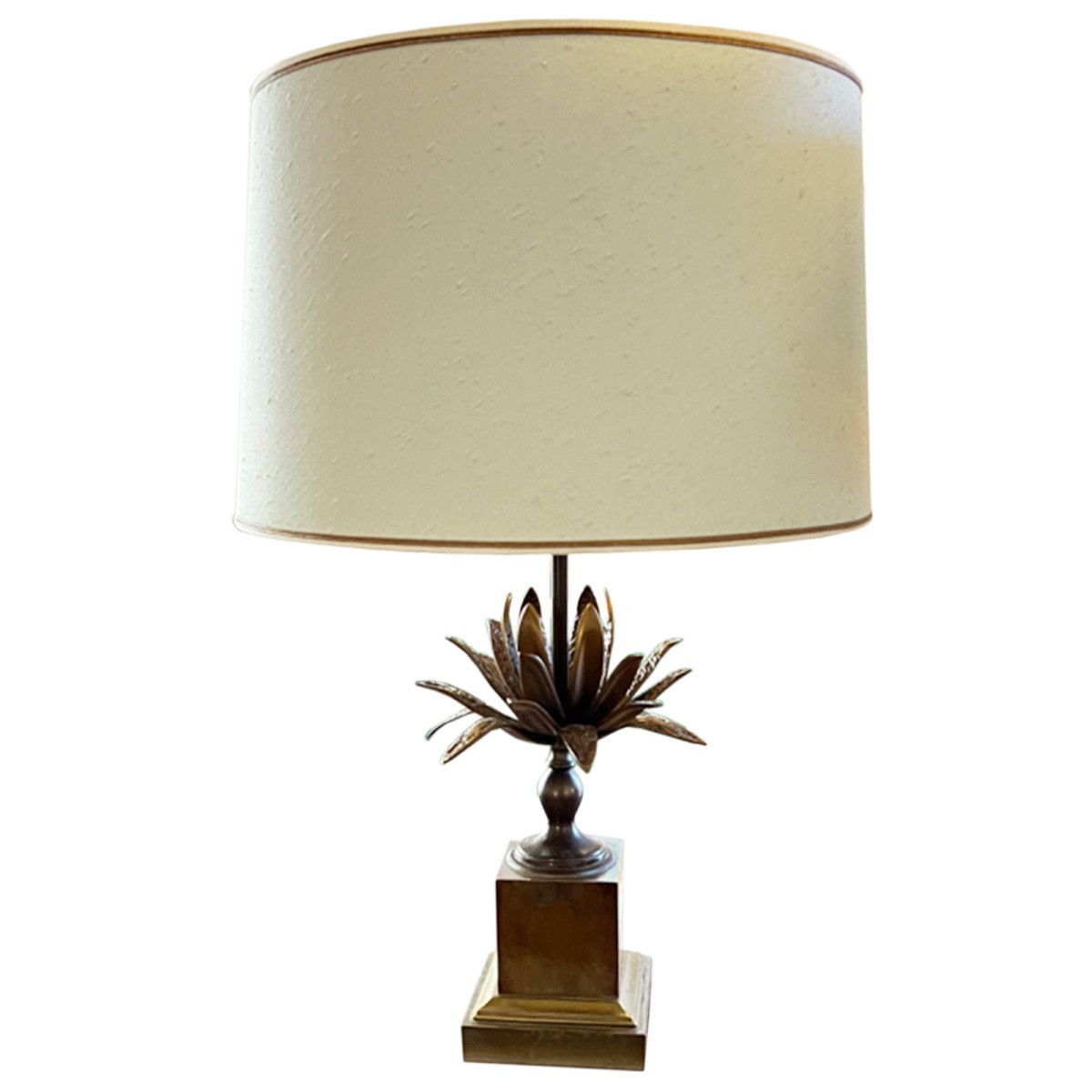 Pair Of Maison Charles Style Agave Table Lamps-photo-1