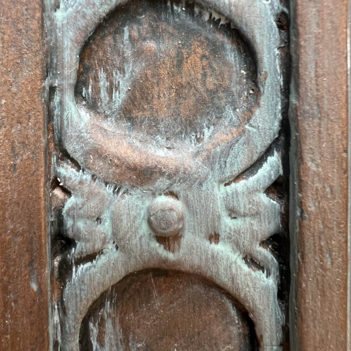 Grand miroir arqué du XIXe siècle-photo-2