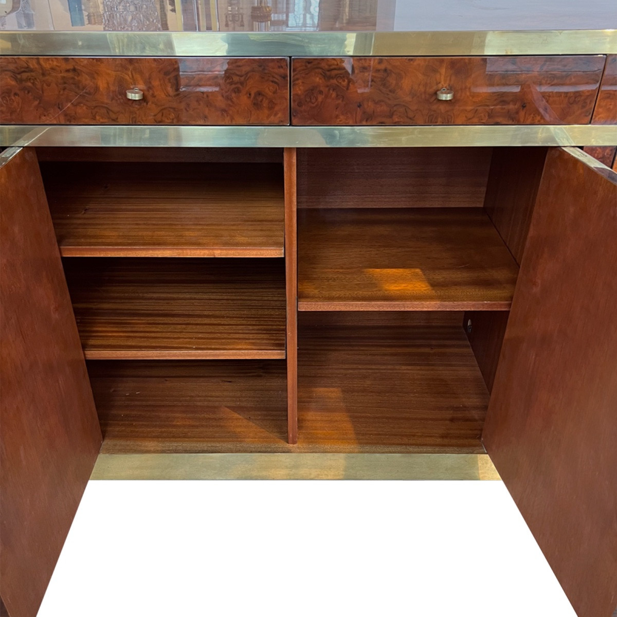 Large 1970s Sideboard By Jean-claude Mahey-photo-2