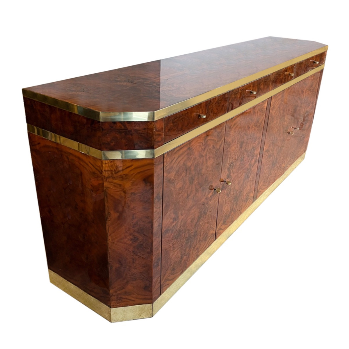 Large 1970s Sideboard By Jean-claude Mahey-photo-6