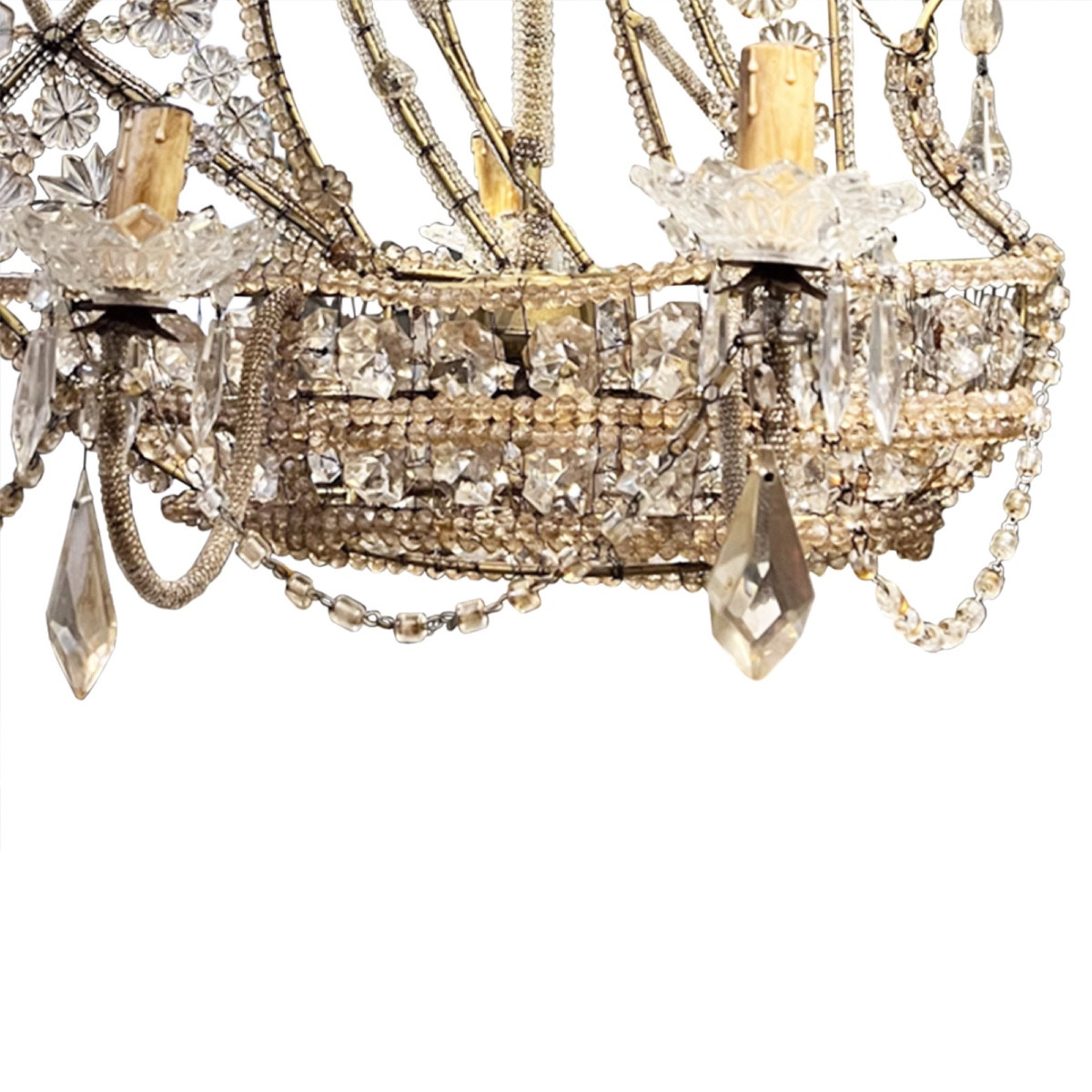 Italian Ship's Chandelier From The 1950s-photo-2