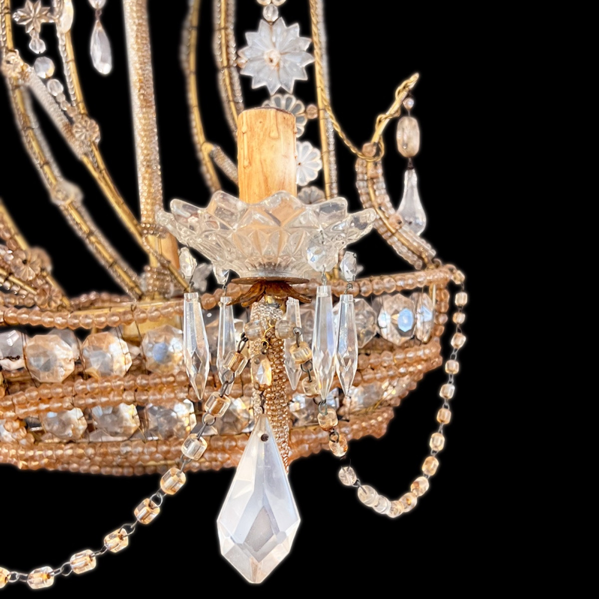 Italian Ship's Chandelier From The 1950s-photo-6