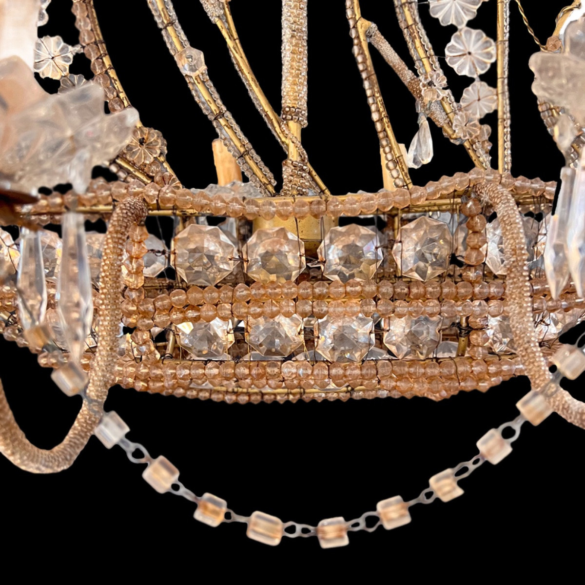 Italian Ship's Chandelier From The 1950s-photo-7
