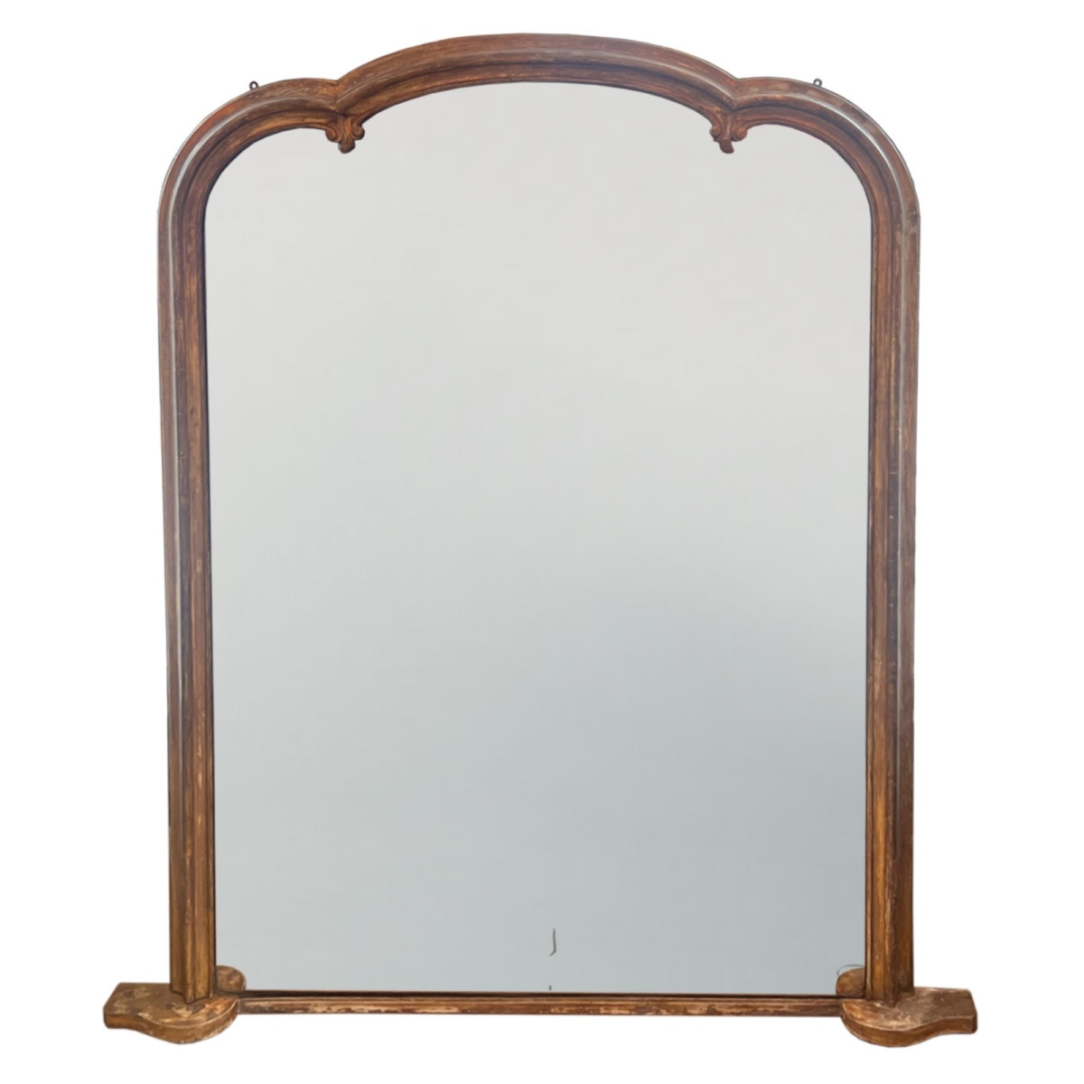 Grand miroir de cheminée français de la fin du XIXe siècle