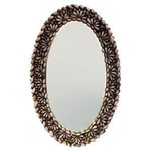 Oval Shell Mirror, Attributed To Anthony Redmile, 1960s