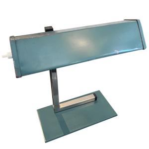 Petite lampe de banquier verte française des années 1960
