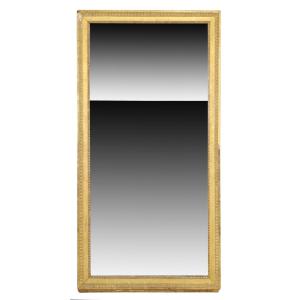 19th Century French Giltwood And Split Glass Mirror