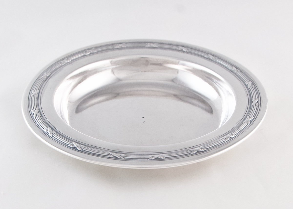 Solid Silver Carafe/bottle Coaster, Louis XVI Style-photo-1