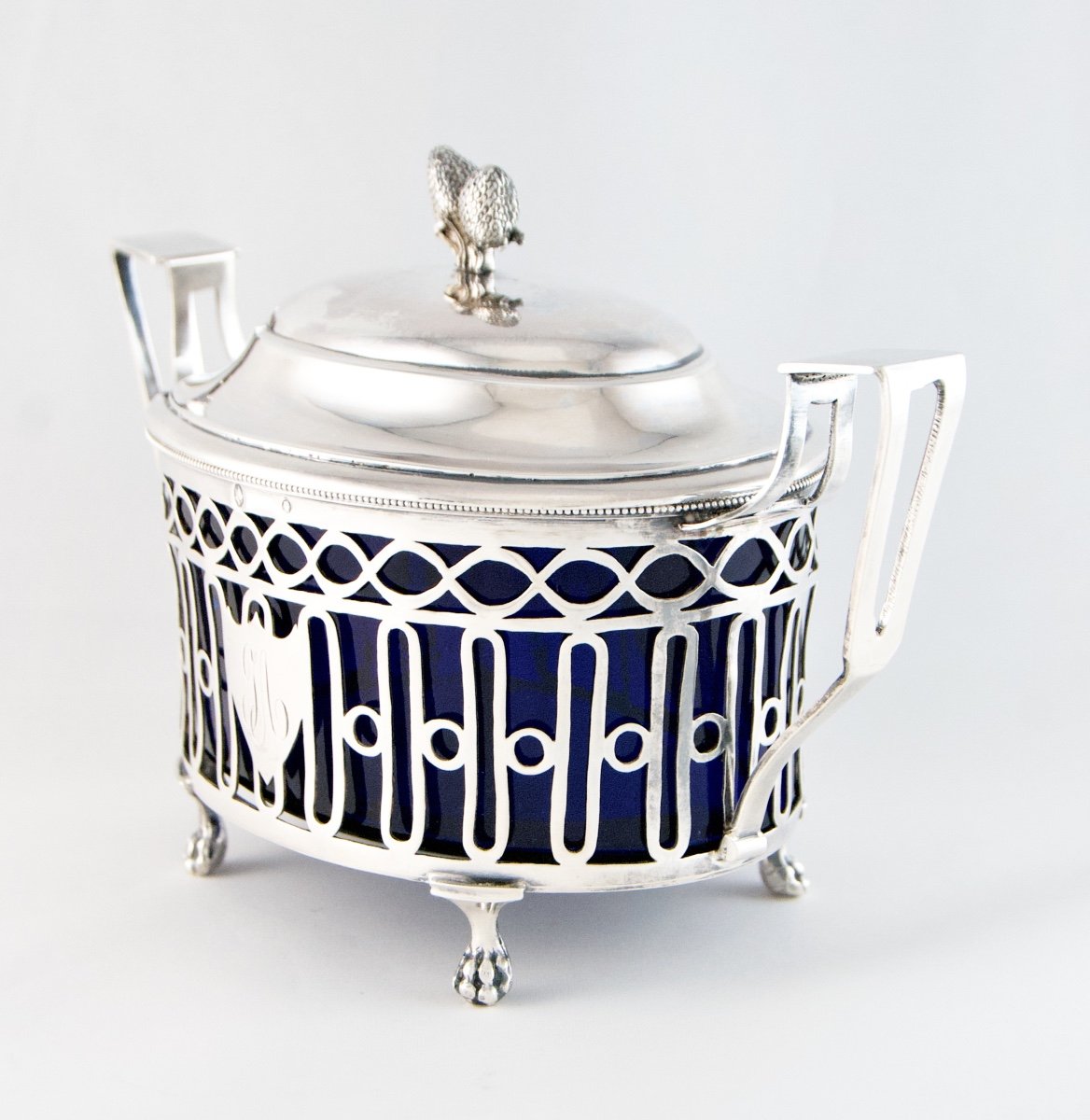 Paris 1797-1798 - Drageoir sucrier en argent massif d'époque XVIIIe