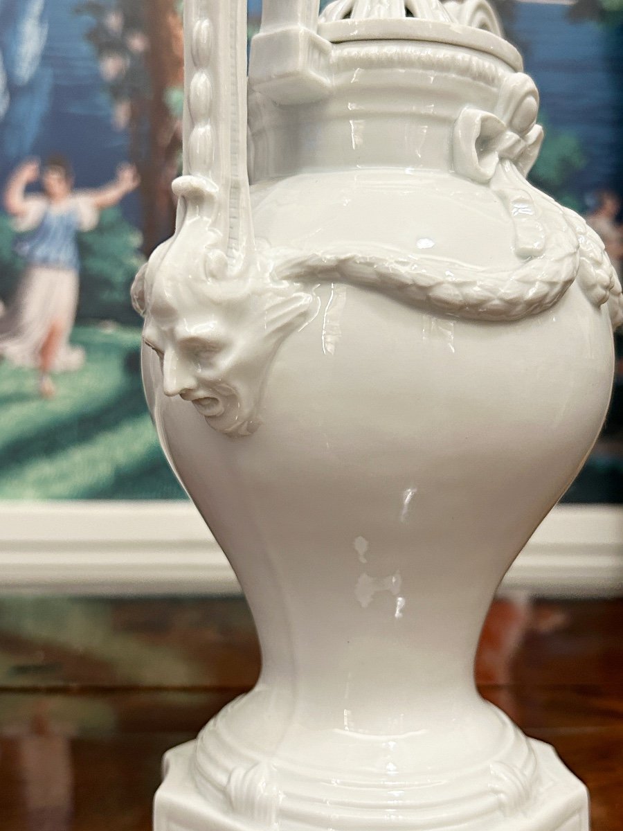 Meissen – Porcelain Incense Burner Vase, 18th Century-photo-3