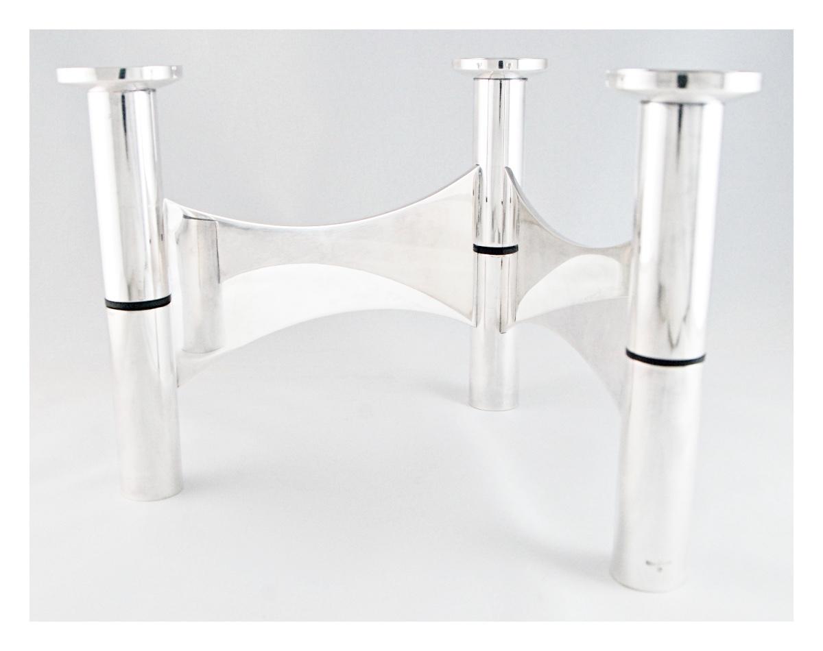 Roger Tallon For Ravinet d'Enfert Paris – Articulated Three-light Candlestick, C.1970