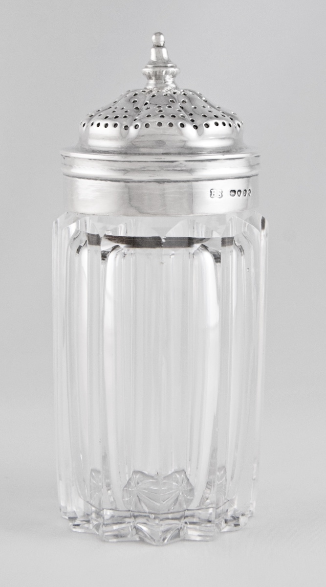 London, 1844 – Sterling Silver And Cut-glass Sugar Caster Or Salt By Benjamin Smith III-photo-3