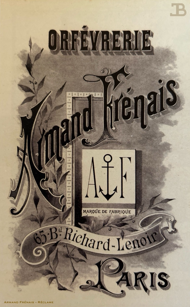 Paris, c. 1880 – Important plateau en métal argenté par l’orfèvre Armand FRÉNAIS-photo-4