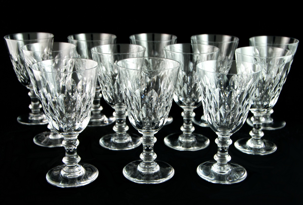 Baccarat – Cut Crystal Service Of 61 Pieces, Armagnac Model-photo-2