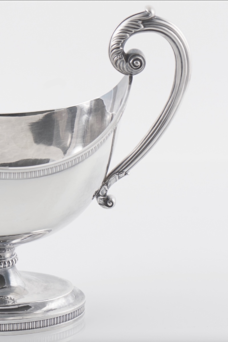 Paris 1819–1834 – Sterling Silver Sauceboat By Legrand, Louis XVIII Period-photo-3