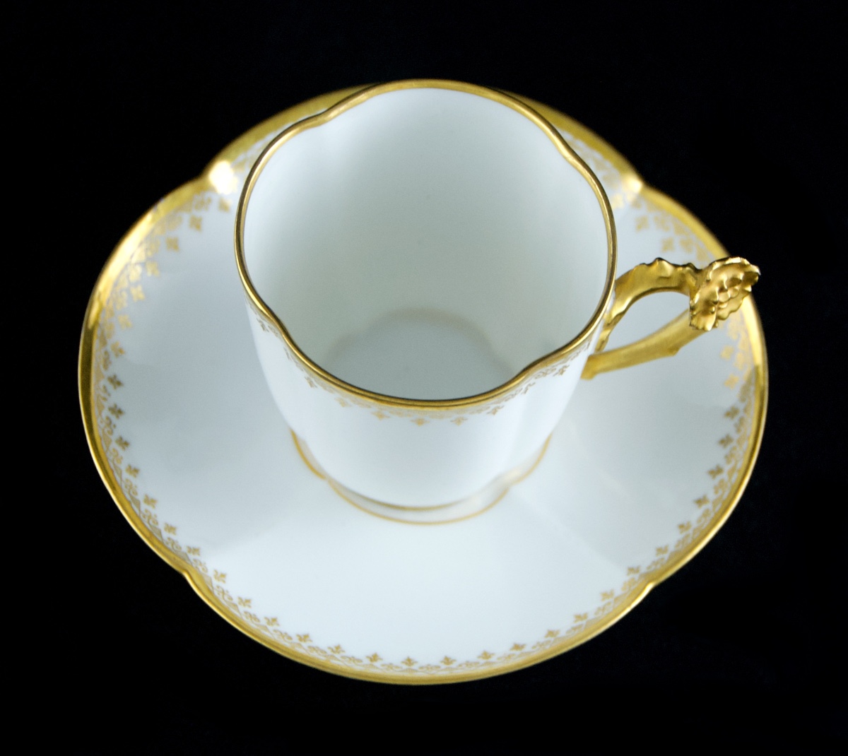 GUÉRIN Limoges – Service à thé café aux fleurs de cerisier de 27 pièces de porcelaine-photo-7