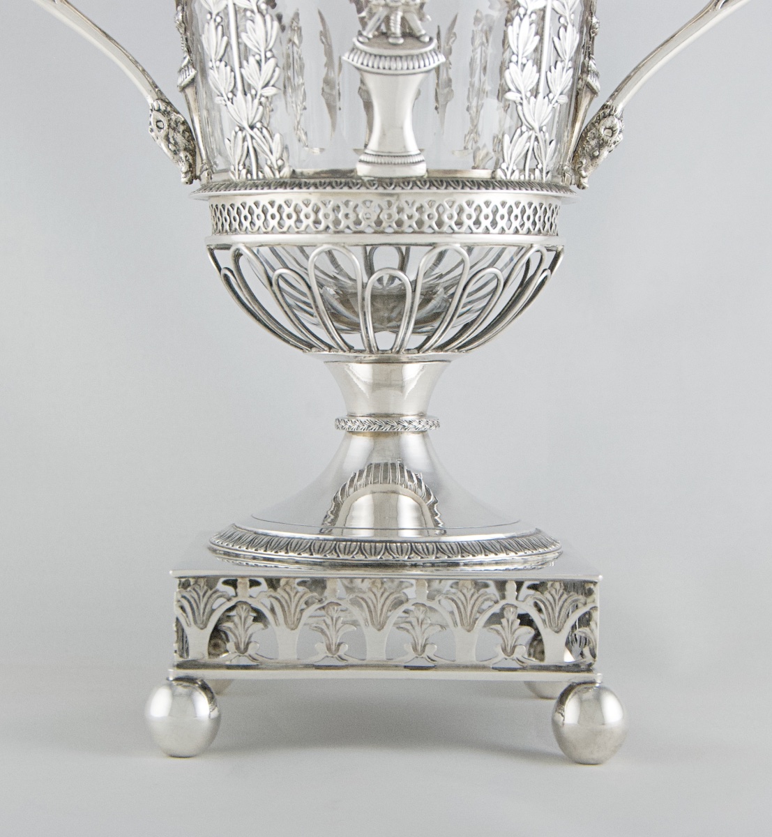 Paris 1809-1819 - Drageoir Empire en argent massif au cygne par D. Garreau-photo-5