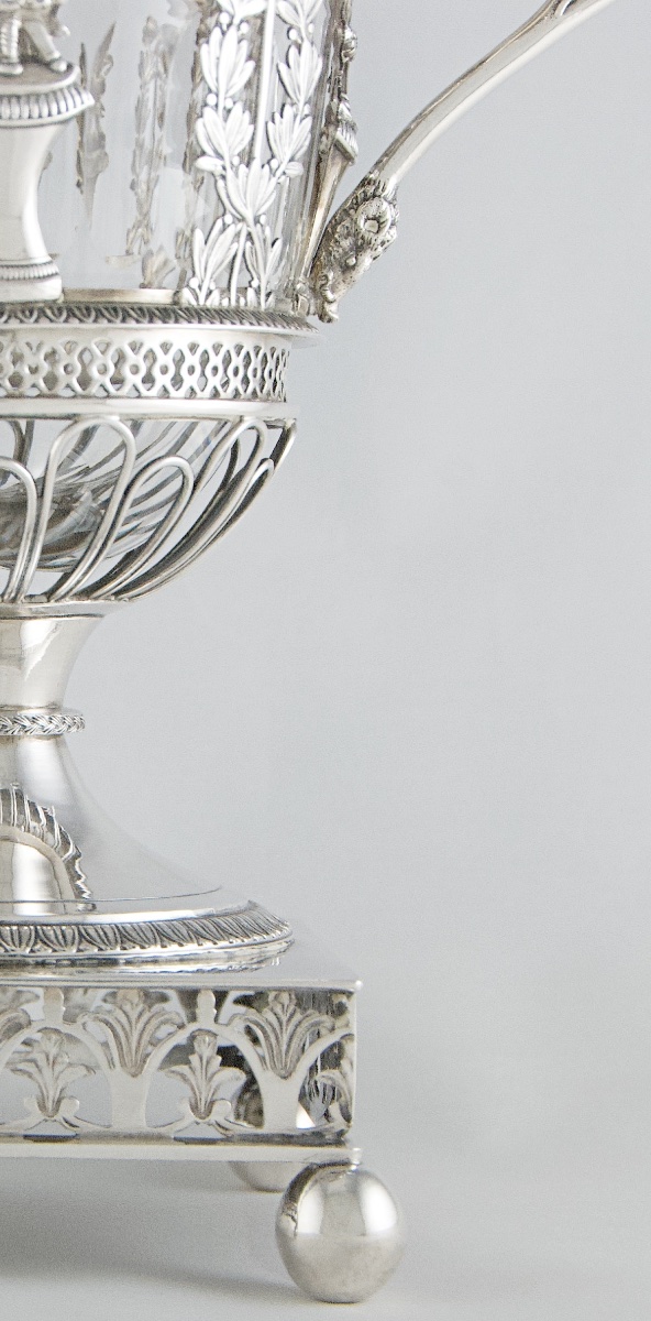 Paris 1809-1819 - Drageoir Empire en argent massif au cygne par D. Garreau-photo-6