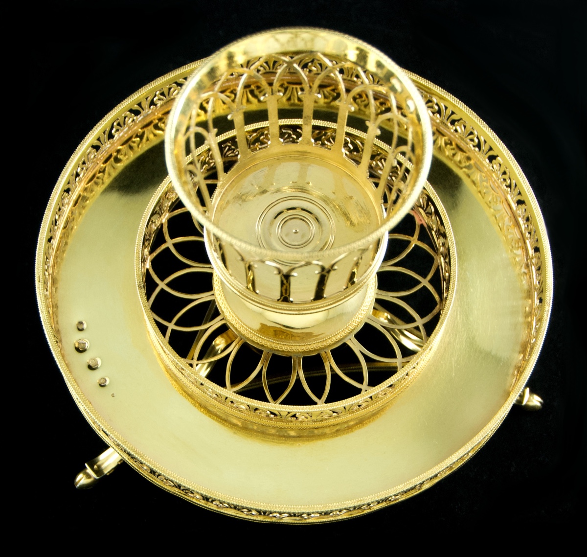 Paris 1789 - Centre de table en argent massif vermeil par C.-N. DELANOY-photo-3