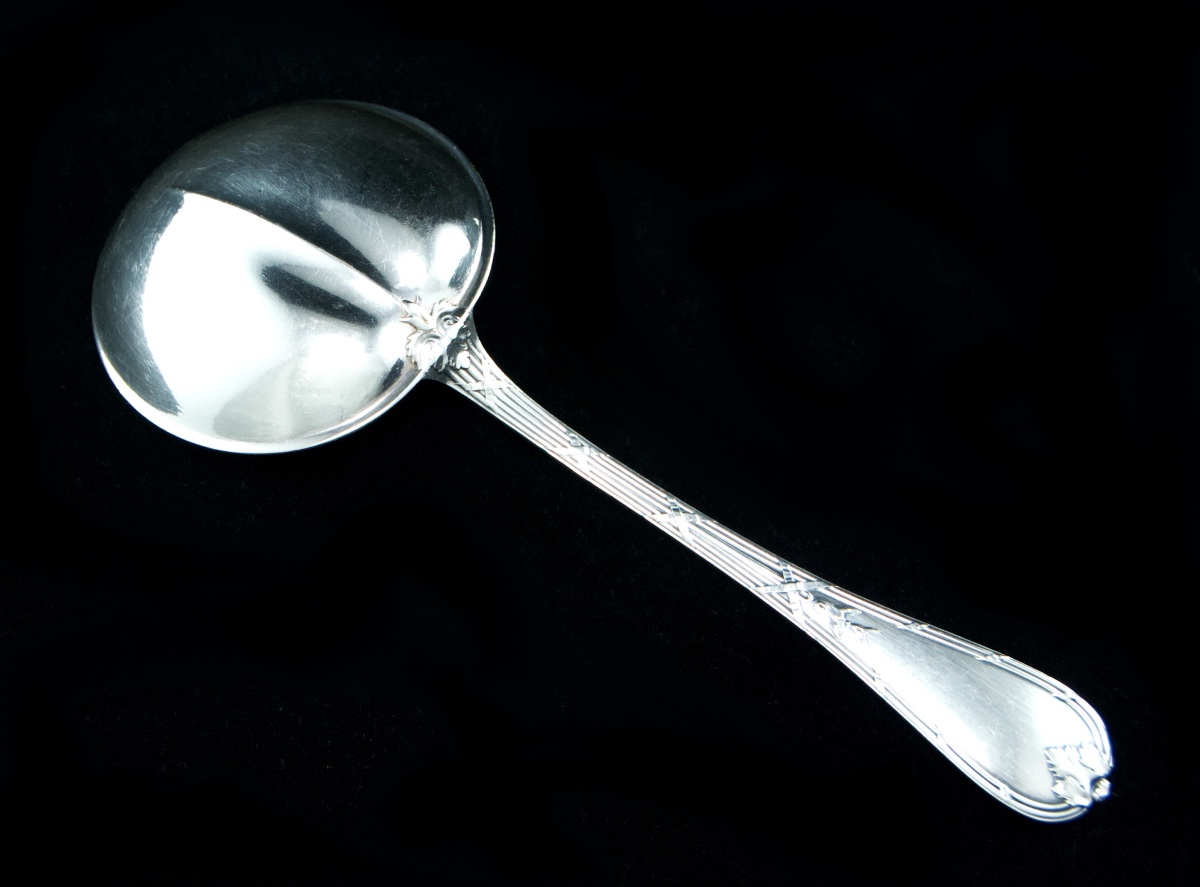 Christofle – Serving Spoon, Rubans Pattern-photo-2