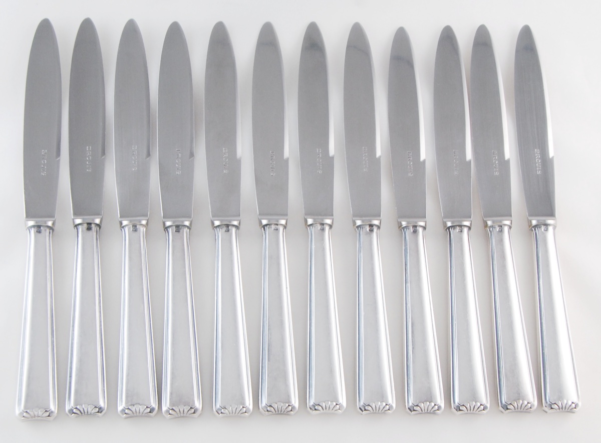 Ercuis à Paris - Art Deco Silver-plated 69-piece 12-person Household Set, Cambodia-photo-2