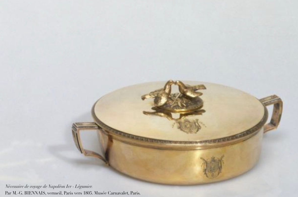 Paris 1798-1809 - Empire Vermeil Bouillon Or Drageoir By L.j. Berger, 1st Rooster Mark-photo-5