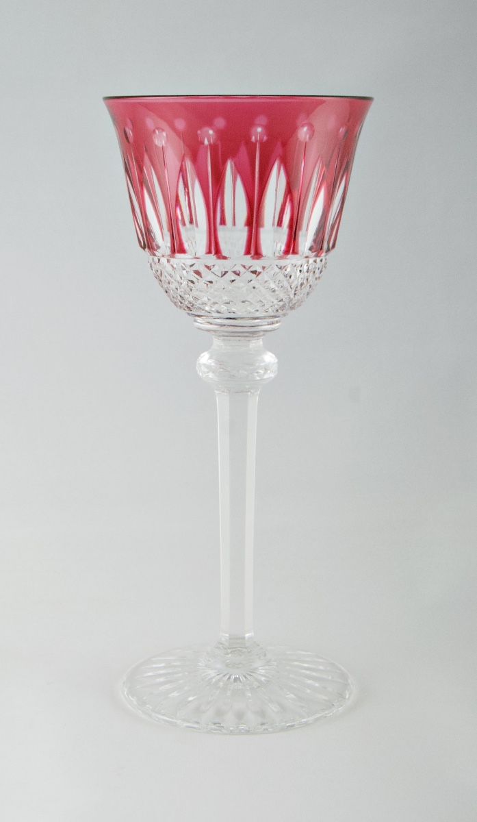 SAINT-LOUIS - Suite de 6 verres « roemers » en cristal doublé modèle Tommy-photo-4