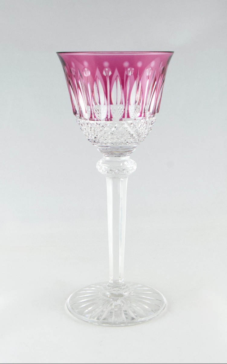 SAINT-LOUIS - Suite de 6 verres « roemers » en cristal doublé modèle Tommy-photo-3