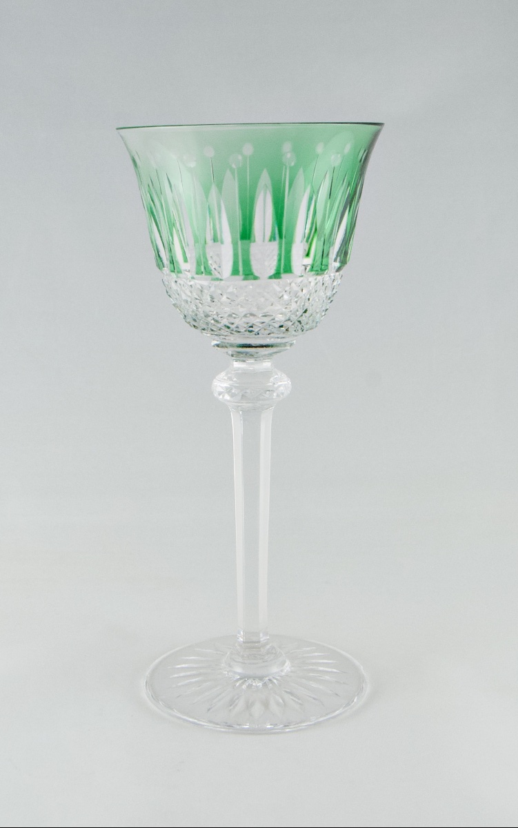 SAINT-LOUIS - Suite de 6 verres « roemers » en cristal doublé modèle Tommy-photo-4