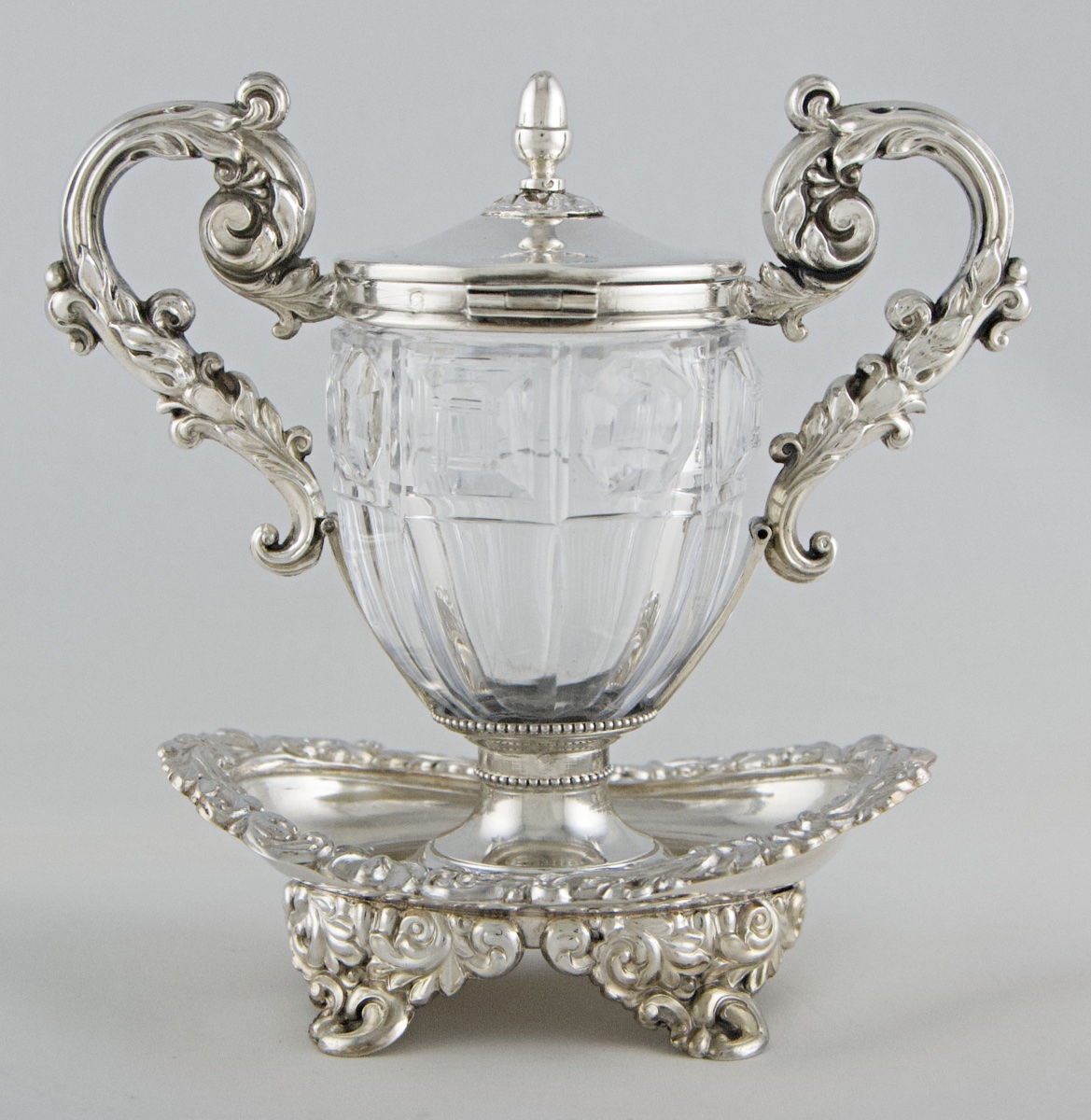 Paris, 1832-1840 – Moutardier en argent massif par Jean-François VEYRAT, époque Louis-Philippe-photo-1