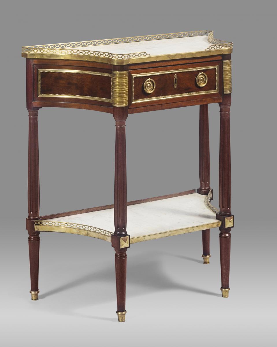 Louis XVI Period Table Console In Mahogany-photo-2