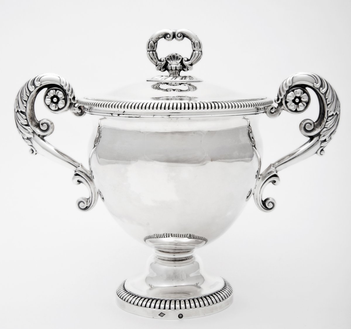 Drageoir / Sugar Bowl In Solid Silver,  Restoration Period, By François Durand, Paris 1828-1838-photo-4